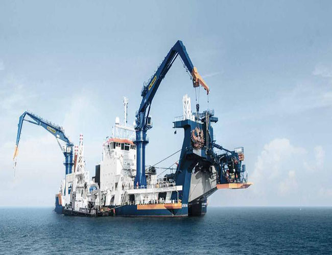 2.5t 22m Macara hidraulica cu brat telescopic Macara cu brat de nava Marine Ship Deck Crane.jpg 2.5t 22m Hydraulic Knuckle Telescopic Boom Crane Marine Ship Deck Crane.jpg